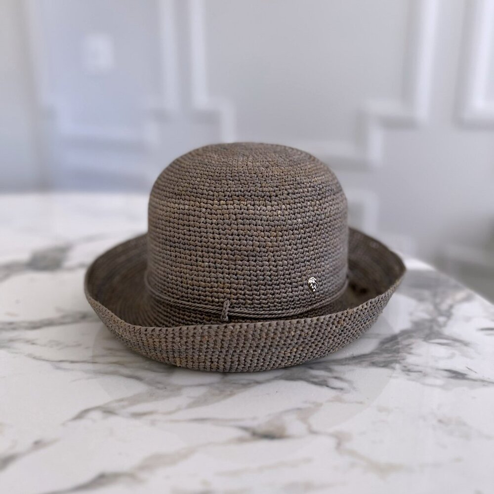 NWT - Helen Kaminski Provence 8 Raffia Hat - Eclipse Melange 👒 (#800) - Picture 2 of 9